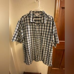Mens Columbia Short Sleeve Button Down
